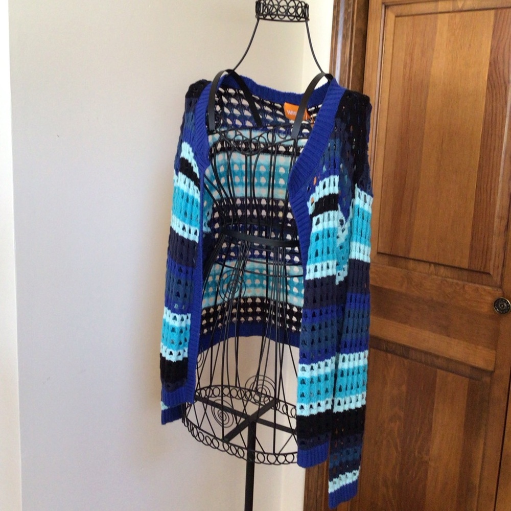 Brodie Wispr Cotton Silk Cardigan, Medium - Picture 2 of 6